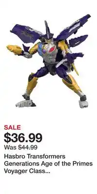 Game Stop Hasbro Transformers Generations Age of the Primes Voyager Class Sky-Byte 7-in Action Figure offer