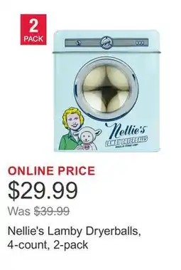 Costco Nellie's Lamby Dryerballs, 4-count, 2-pack offer