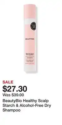 Ulta Beauty BeautyBio Healthy Scalp Starch & Alcohol-Free Dry Shampoo offer