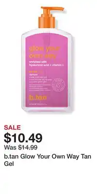 Ulta Beauty b.tan Glow Your Own Way Tan Gel offer