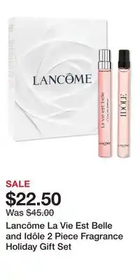 Ulta Beauty Lancôme La Vie Est Belle and Idôle 2 Piece Fragrance Holiday Gift Set offer