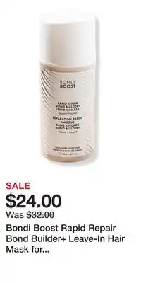 Ulta Beauty Bondi Boost Rapid Repair Bond Builder+ Leave-In Hair Mask for Damaged Hair offer