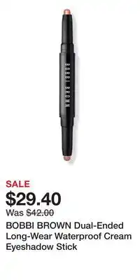 Ulta Beauty BOBBI BROWN Dual-Ended Long-Wear Waterproof Cream Eyeshadow Stick offer