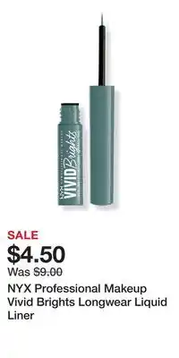 Ulta Beauty NYX Professional Makeup Vivid Brights Longwear Liquid Liner offer
