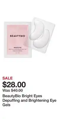 Ulta Beauty BeautyBio Bright Eyes Depuffing and Brightening Eye Gels offer