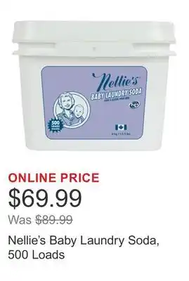 Costco Nellie's Baby Laundry Soda, 500 Loads offer