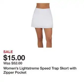 Belk Women's Lightstreme Speed Trap Skort with Zipper Pocket offer