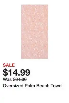 Belk Oversized Palm Beach Towel offer