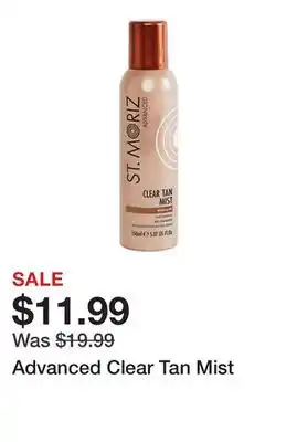 Belk Advanced Clear Tan Mist offer