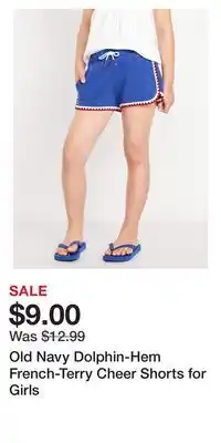 Old Navy Old Navy Dolphin-Hem French-Terry Cheer Shorts for Girls offer