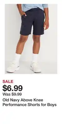 Old Navy Old Navy Above Knee Performance Shorts for Boys offer