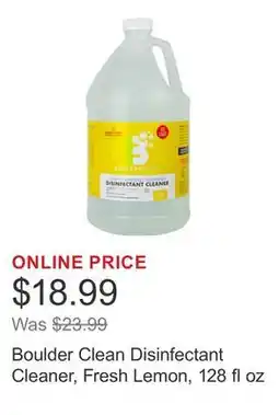 Costco Boulder Clean Disinfectant Cleaner, Fresh Lemon, 128 fl oz offer