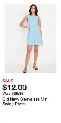 Old Navy Old Navy Sleeveless Mini Swing Dress offer