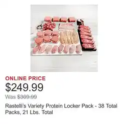 Costco Rastelli's Variety Protein Locker Pack - 38 Total Packs, 21 Lbs. Total offer