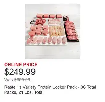 Costco Rastelli's Variety Protein Locker Pack - 38 Total Packs, 21 Lbs. Total offer