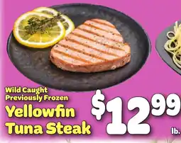 Gristedes Yellowfin tuna steak offer