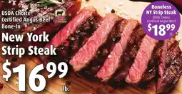 Gristedes New york strip steak offer
