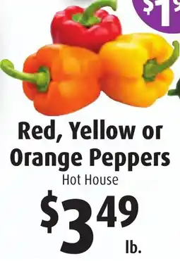 Gristedes Red, yellow or orange peppers offer