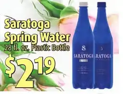 Gristedes Saratoga spring water offer