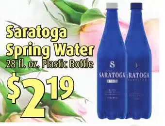 Gristedes Saratoga spring water offer