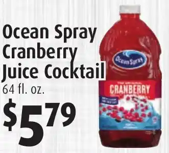 Gristedes Ocean spray cranberry juice cocktail offer