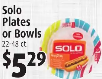 Gristedes Solo plates or bowls offer