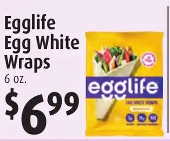 Gristedes Egglife egg white wraps offer
