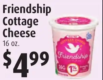Gristedes Friendship cottage cheese offer