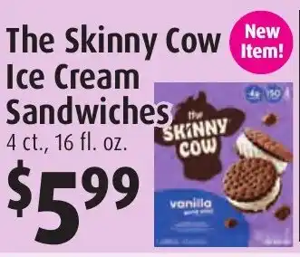 Gristedes The skinny cow ice cream sandwiches offer