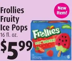 Gristedes Frollies fruity ice pops offer