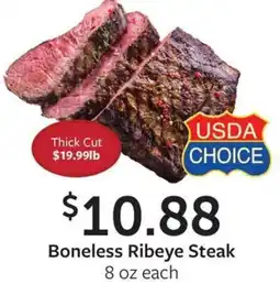 Fareway Boneless ribeye steak offer