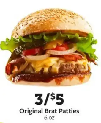 Fareway Original brat patties offer