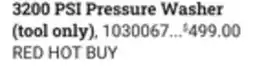 Ace Hardware EGO POWER+ 3200 PSI Pressure Washer (tool only) offer