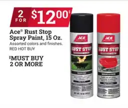 Ace Hardware Ace Rust Stop Spray Paint Oz offer