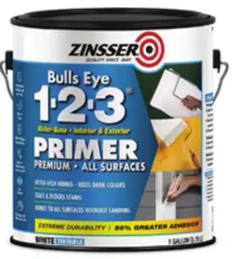 Ace Hardware Zinsser Bulls Eye 1-2-3 Primer, 1 Gal offer