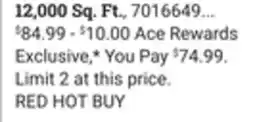 Ace Hardware Scotts Turf Builder Weed & Feed 12, 000 Sq. Ft offer