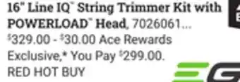 Ace Hardware 16 Line IQ String Trimmer Kit with POWERLOAD Head offer