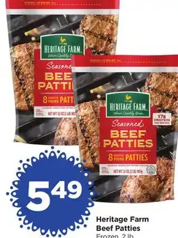 Food 4 Less Heritage Farm Beef Patties offer