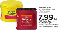 Food 4 Less Folgers Coffee offer