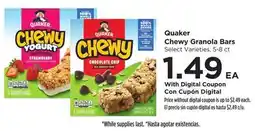 Food 4 Less Quaker Chewy Granola Bars offer