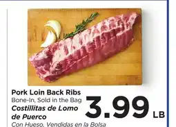 Food 4 Less Pork Loin Back Ribs offer