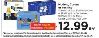 Food 4 Less Modelo, Corona or Pacifico offer