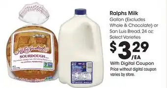 Ralphs Ralphs Milk offer