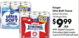 Ralphs Kroger Ultra Bath Tissue offer