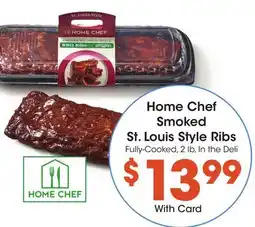 Ralphs Home Chef Smoked St. Louis Style Ribs offer