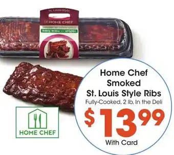 Ralphs Home Chef Smoked St. Louis Style Ribs offer