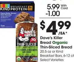 Ralphs Dave's Killer Bread Organic Thin-Sliced Bread offer