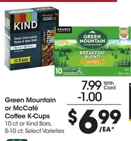 Ralphs KEURIG Green Mountain or McCafé Coffee K-Cups offer