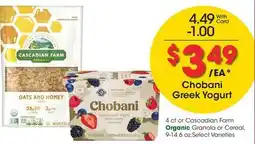 Ralphs Chobani Greek Yogurt offer