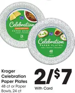 Ralphs Kroger Celebration Paper Plates offer
